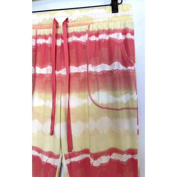 Betsey Johnson Womens Pajama Lounge Set Size M Tie Dye Lace Shirt Jogger Pants - Picture 8 of 10